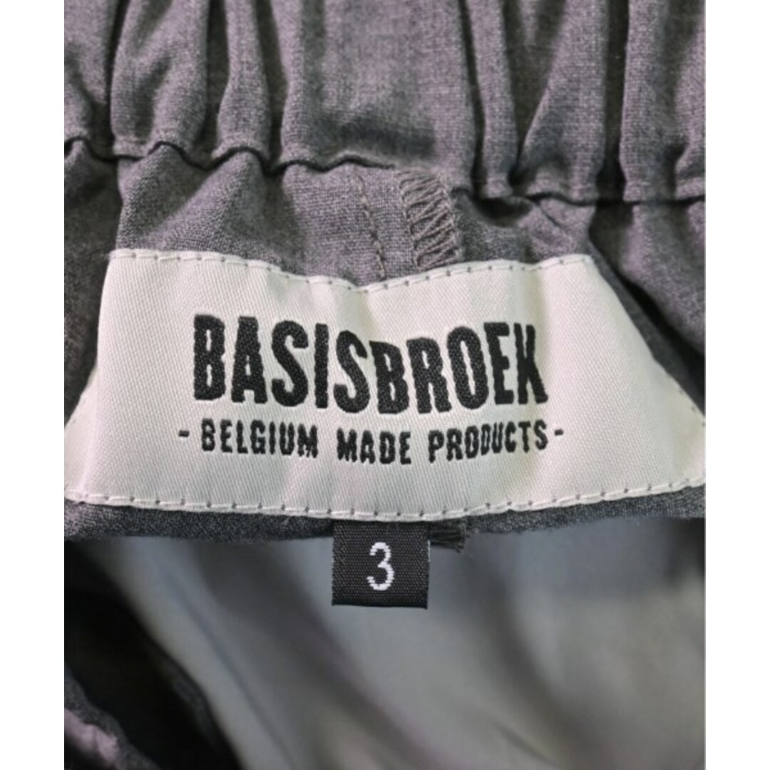 BASISBROEK(バージスブルック)のBASISBROEK バシスブローク スラックス 3(L位) グレー 【古着】【中古】 メンズのパンツ(スラックス)の商品写真