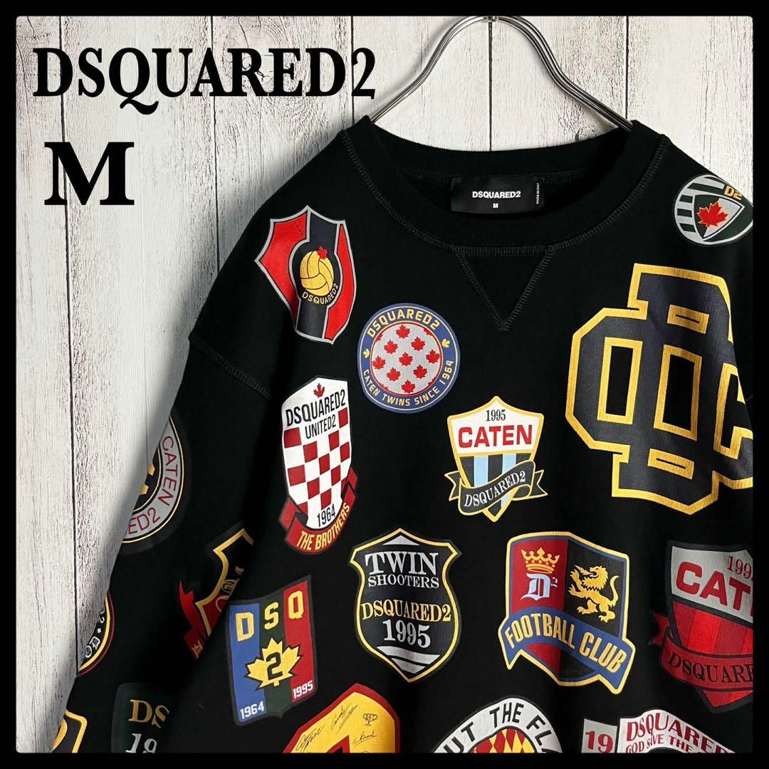ディースクエアード DSQUARED2 マルチログ入りスウェット 総柄 20AW-