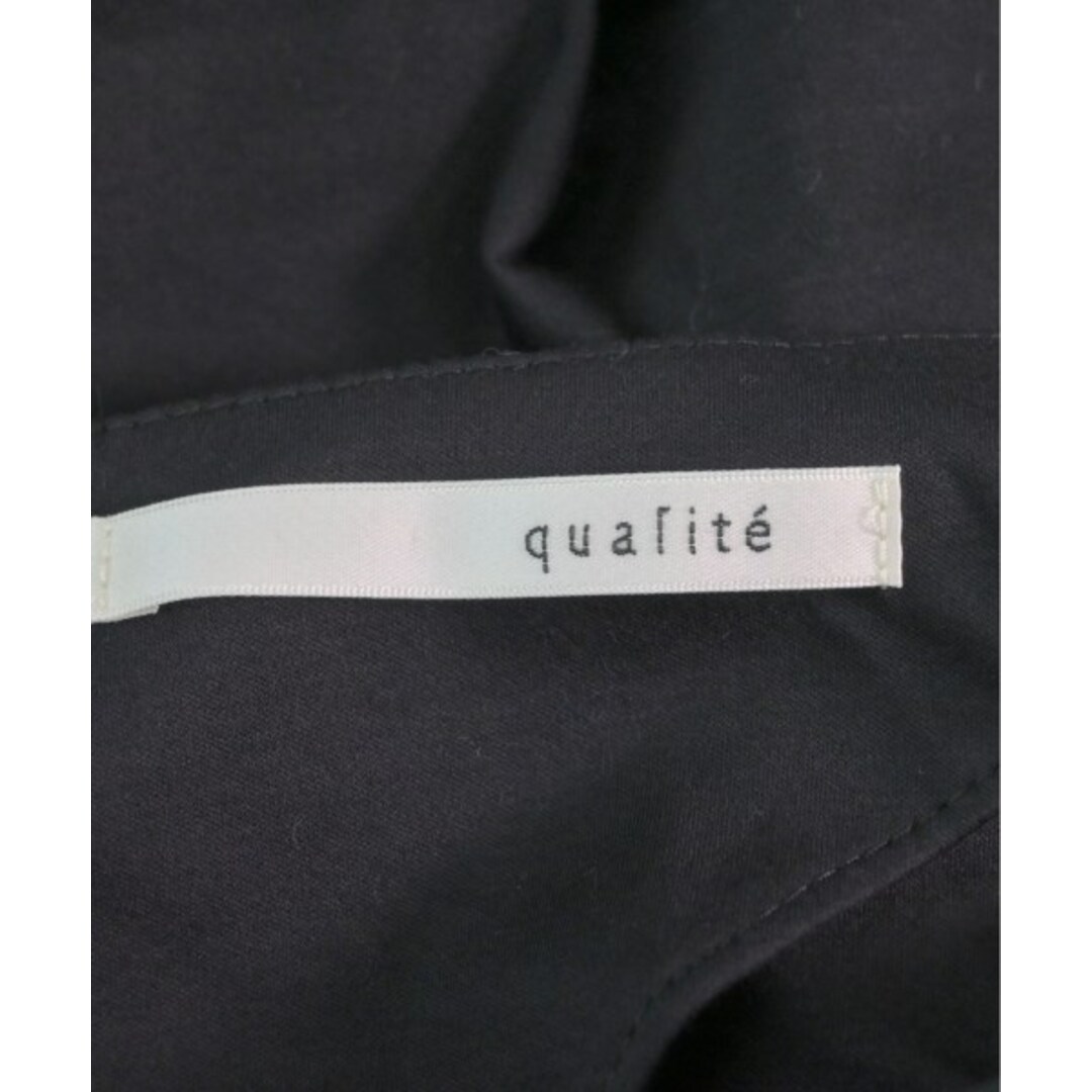 qualite(カリテ)のqualite カリテ ノースリーブ F 黒 【古着】【中古】 レディースのトップス(タンクトップ)の商品写真