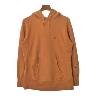 チャンピオン(Champion)のCHAMPION チャンピオン パーカー S オレンジ 【古着】【中古】(パーカー)