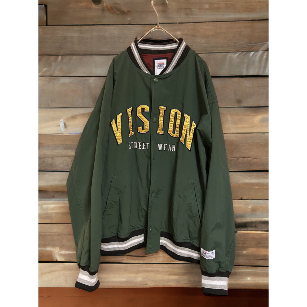 ★VISION STREET WEAR★  スタジャン  両面　刺繍