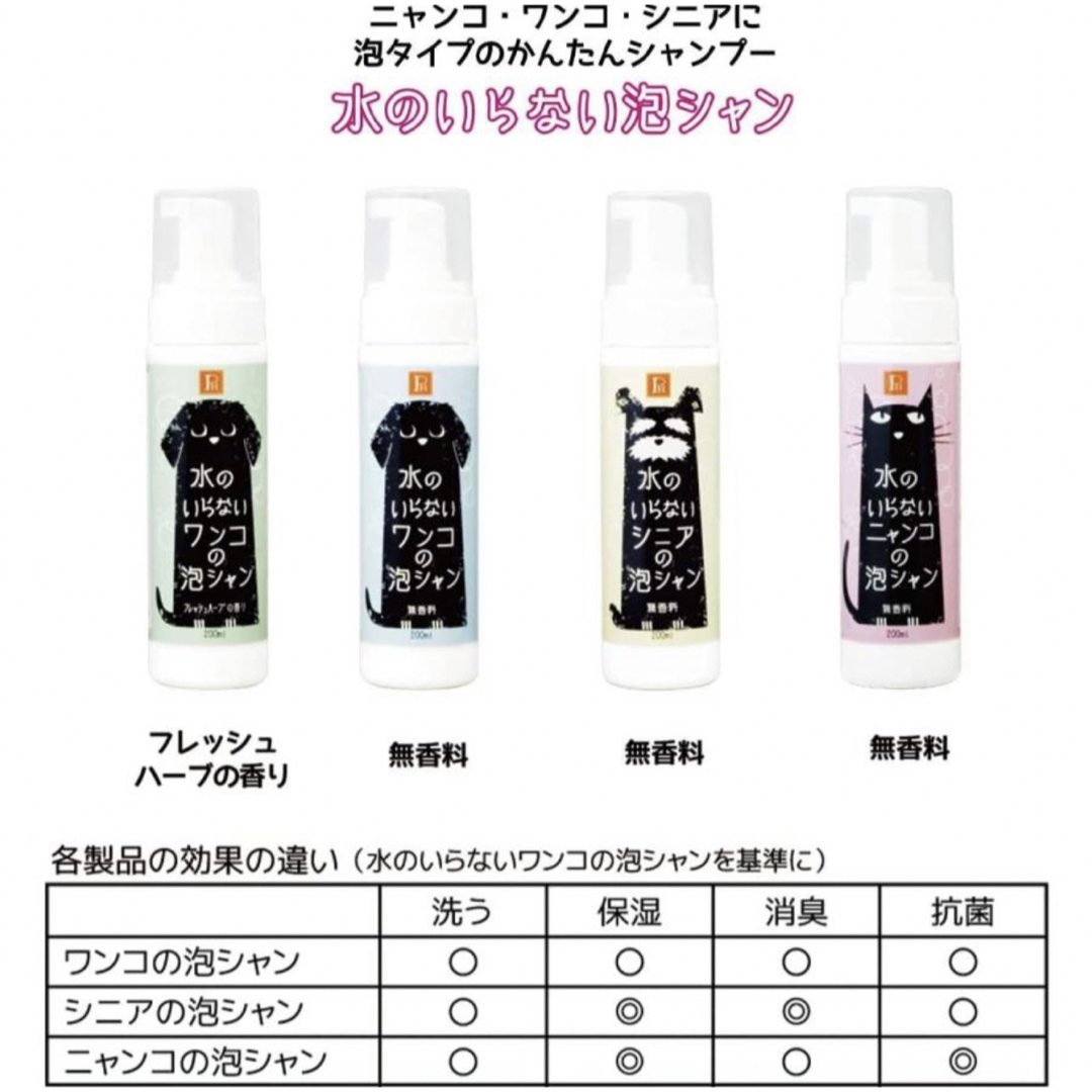 環健 水のいらないシニアの泡シャン 200ml その他のペット用品(犬)の商品写真