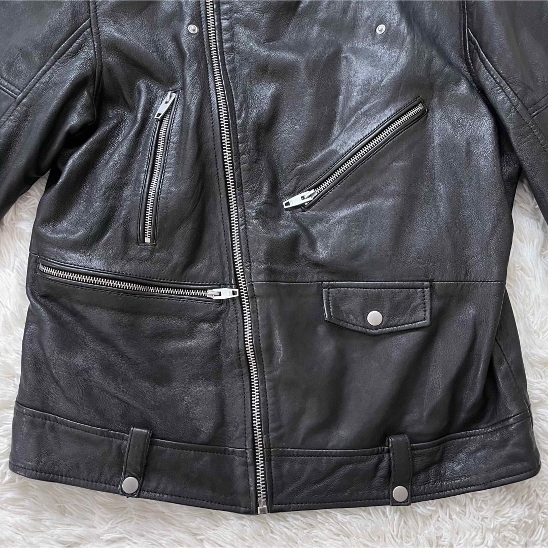 ZARA - 【完売品】ZARA 人気 希少サイズ XL ダブルライダース シープ