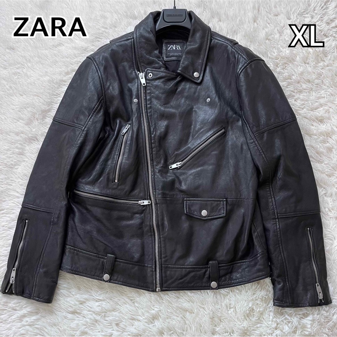 ザラ　ZARA シープスキン　ライダース　ダブル　M相当