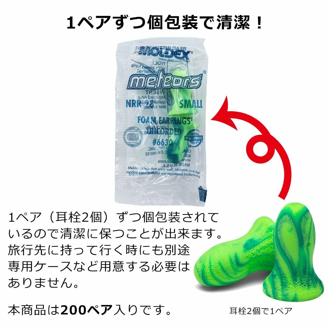 【色: メテオスモール】MOLDEX(モルデックス) メテオスモール 200ペア 3