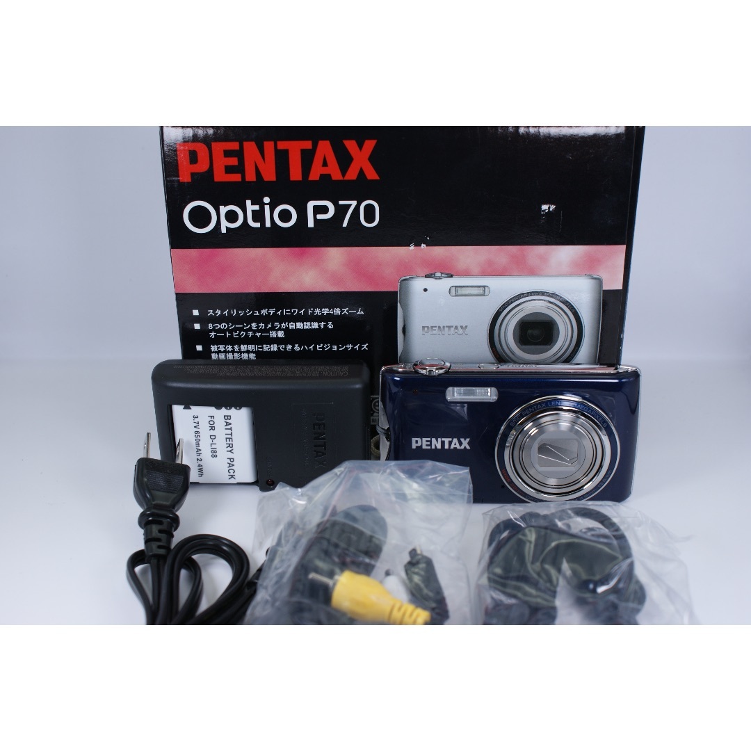 PENTAX OPTIO P70 動作確認済み/箱付き #420コンパクトデジタルカメラ