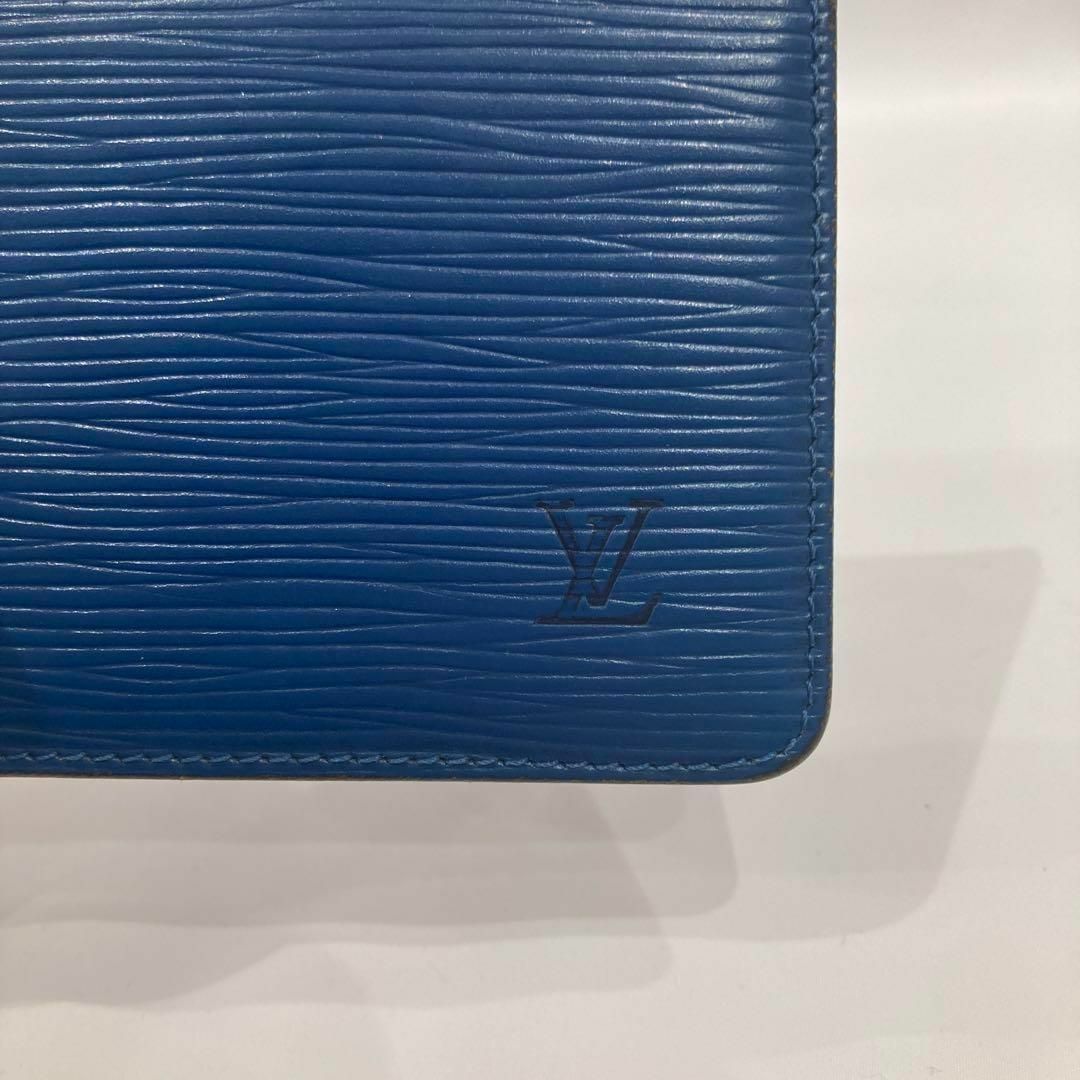 LOUIS VUITTON(ルイヴィトン)のLOUIS VUITTON ルイヴィトン エピ パスケース 定期入れ 青 ブルー メンズのファッション小物(名刺入れ/定期入れ)の商品写真