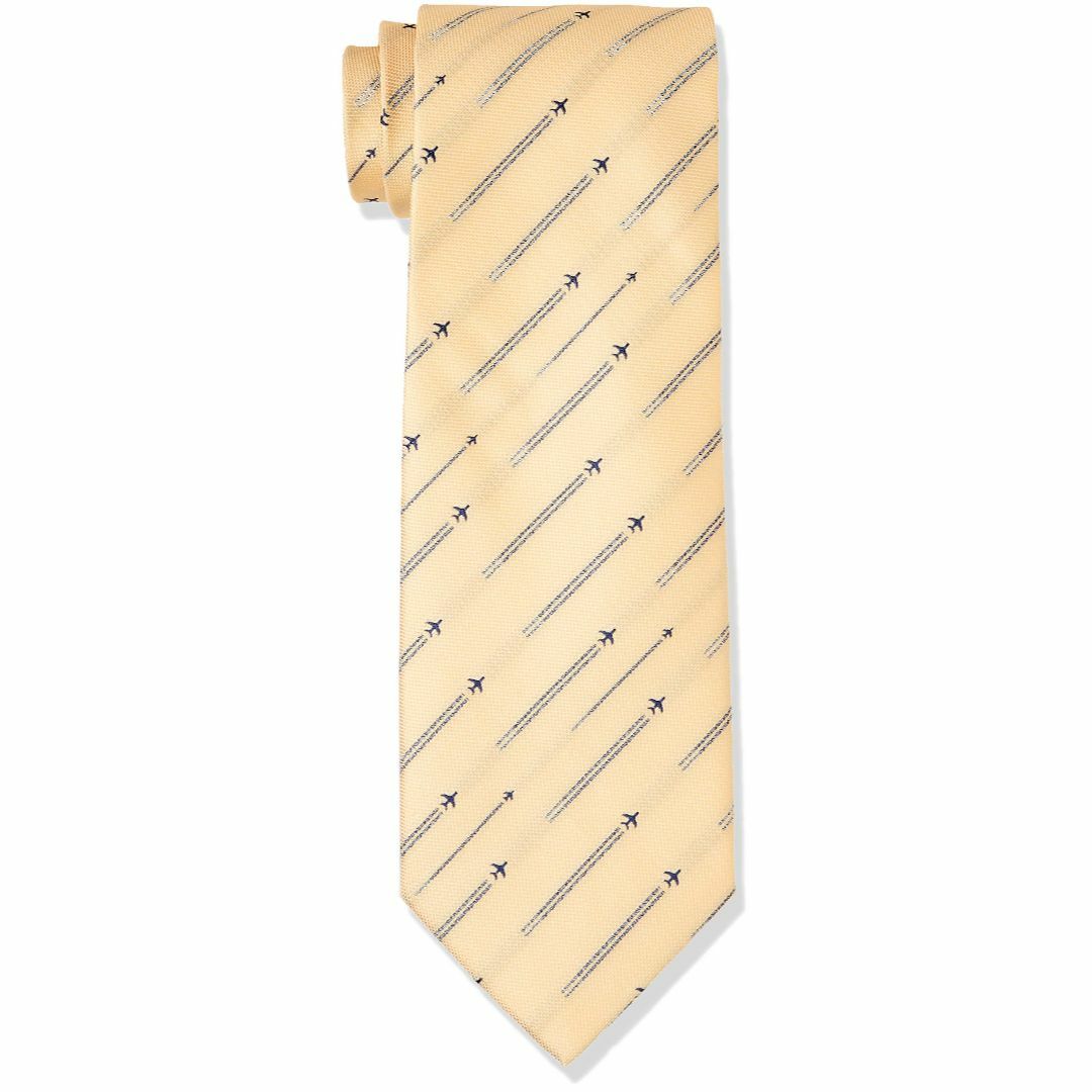 【色: 飛行機×イエロー】ドレスコード101 洗えるネクタイ かわいいデザイン | フリマアプリ ラクマ
