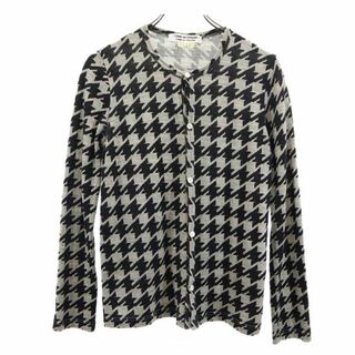 コムデギャルソン(COMME des GARCONS)のコムデギャルソン 2008年 日本製 千鳥格子柄 カーディガン S グレー COMME des GARCONS 長袖 レディース 【中古】  【230925】(カーディガン)