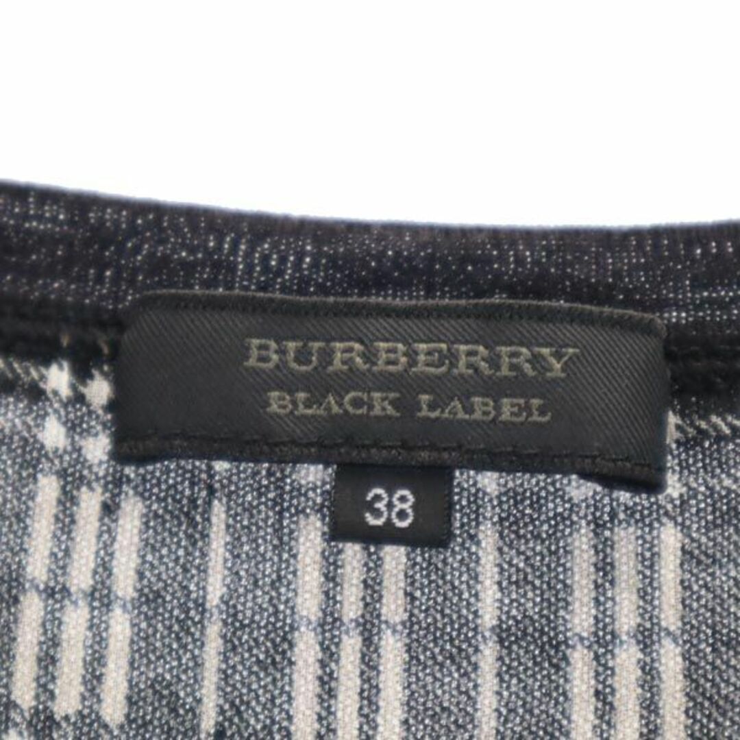 BURBERRY BLACK LABEL(バーバリーブラックレーベル)のバーバリーブラックレーベル 三陽商会 ニットカーディガン 38 ブラック BURBERRY BLACK LABEL 長袖 レディース 【中古】  【230925】 メール便可 レディースのトップス(カーディガン)の商品写真