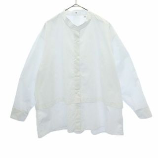 ユニクロ(UNIQLO)のユニクロ プラスジェイコラボ 長袖 シャツ 3XL ホワイト UNIQLO +J レディース 【中古】  【230925】(シャツ/ブラウス(半袖/袖なし))