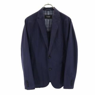 バーバリーブラックレーベル(BURBERRY BLACK LABEL)のバーバリーブラックレーベル 三陽商会 リネンブレンド テーラードジャケット L ネイビー BURBERRY BLACK LABEL メンズ 【中古】  【230925】(ダッフルコート)