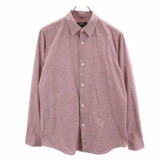 アーペーセー(A.P.C)のアーペーセー チェック柄 長袖 シャツ XS レッド系 A.P.C. メンズ 【中古】  【230925】 メール便可(シャツ)