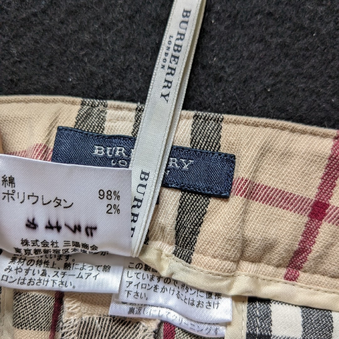 BURBERRY - BURBERRY バーバリーロンドン ノバチェック パンツ