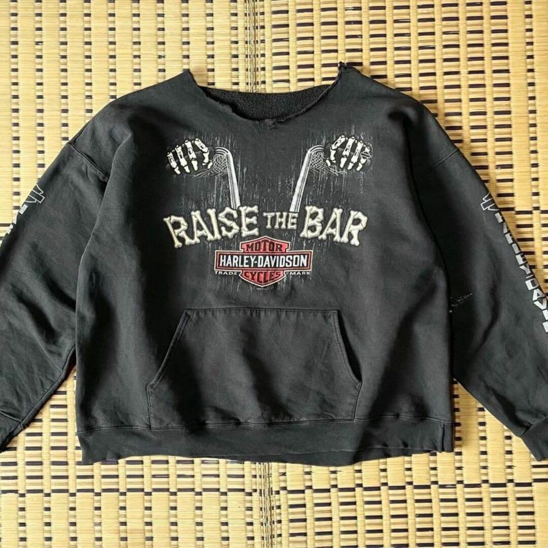 Harley Davidson - 風合い抜群 ハーレーダビッドソン スウェット 古着