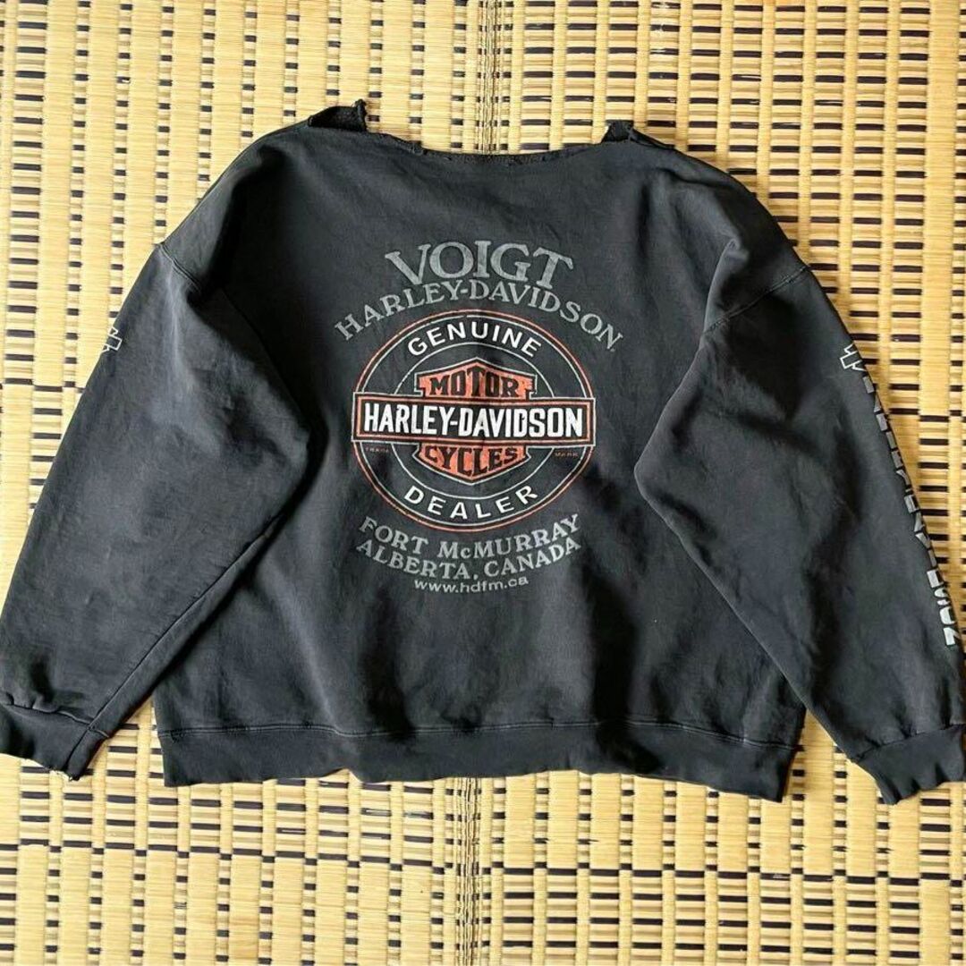 Harley Davidson - 風合い抜群 ハーレーダビッドソン スウェット 古着