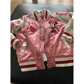 ディズニー(Disney)のミニーちゃんのピンクスカジャン　95サイズ(ジャケット/上着)