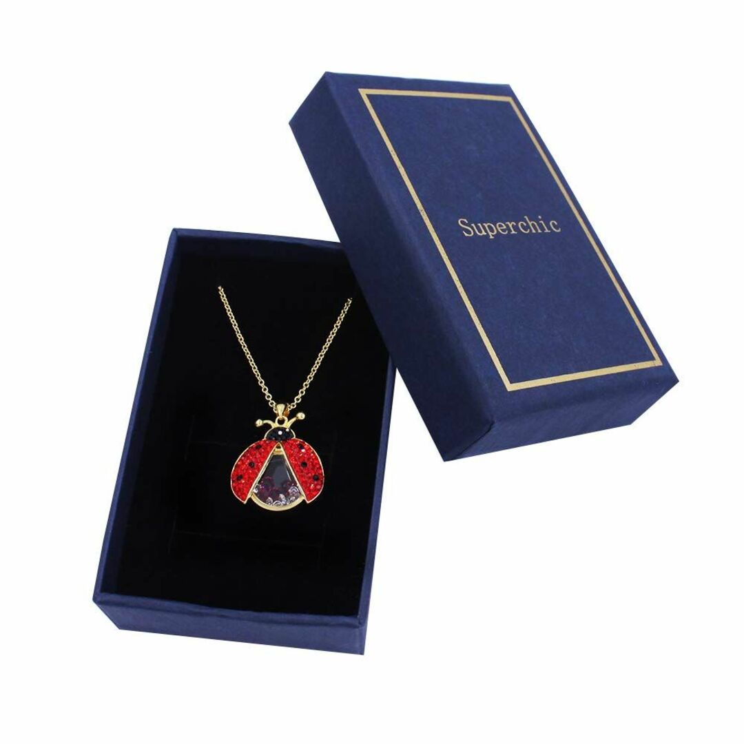 【色: シルバー】Superchic Jewelry かわいい赤いオープンウィン