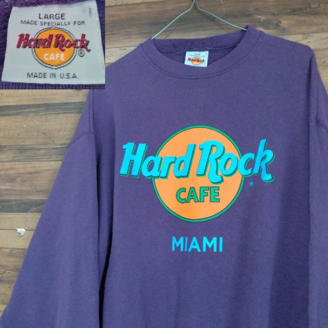 HardRock　cafe　ハードロックカフェ　90s　ヴィンテージ　スウェット | フリマアプリ ラクマ
