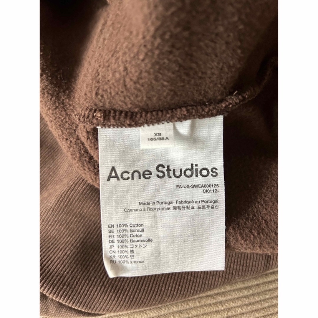 定価36300円22aw Acne studios Faceパッチロゴスウェット