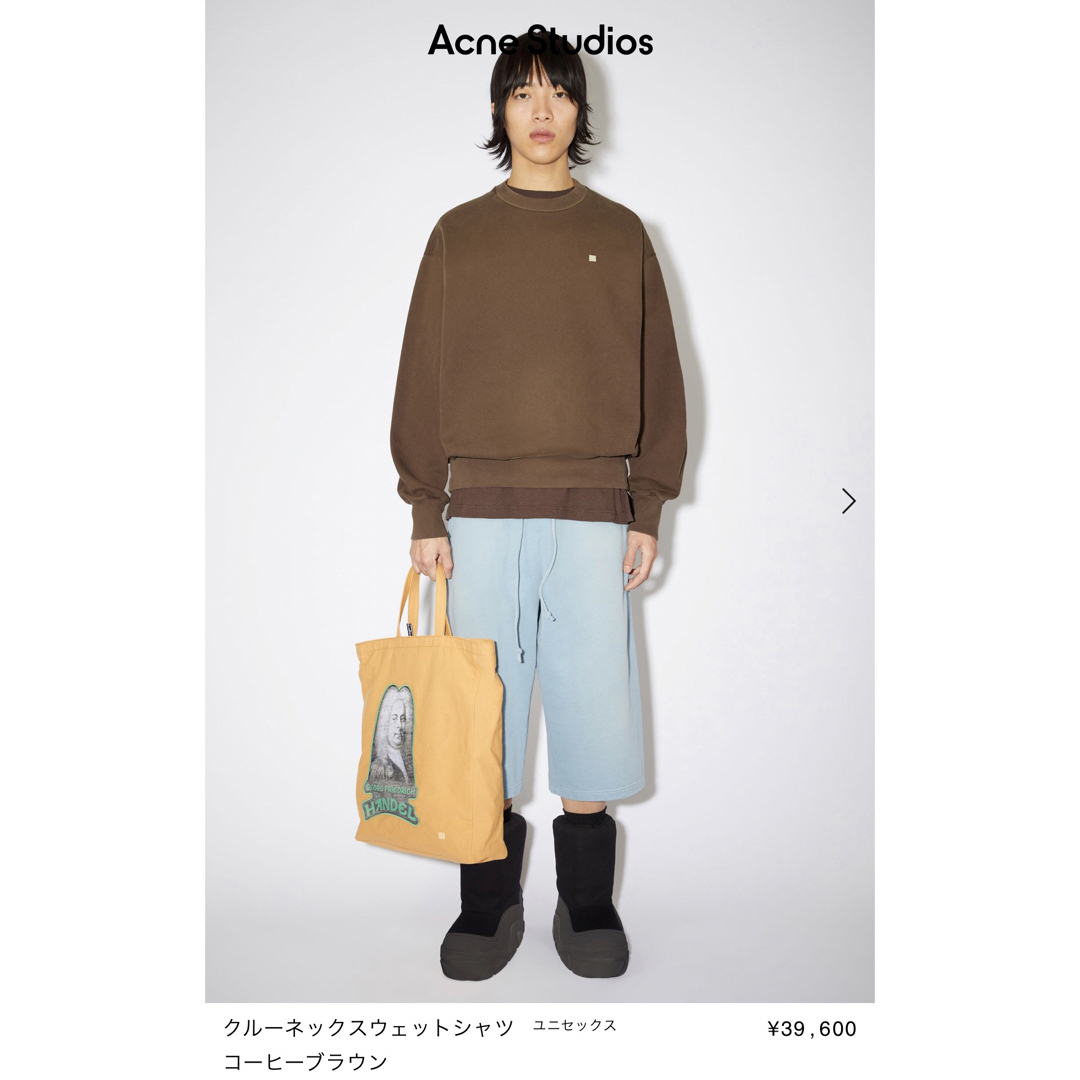 定価36300円22aw Acne studios Faceパッチロゴスウェット