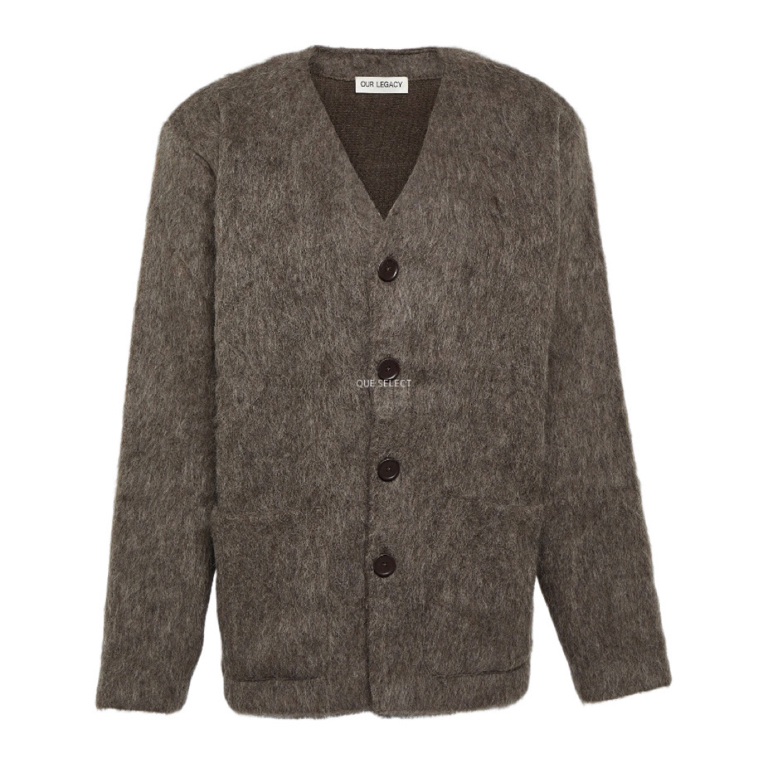 カラーグレーOUR LEGACY 23AW V NECK MOHAIR CARDIGAN - カーディガン