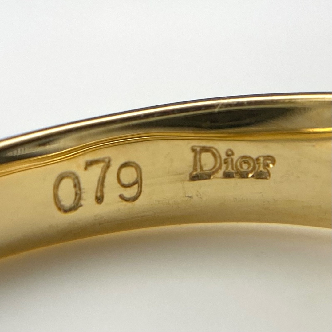 Dior(ディオール)のディオール メレダイヤ デザインリング 12号 YG 【中古】 レディースのアクセサリー(リング(指輪))の商品写真