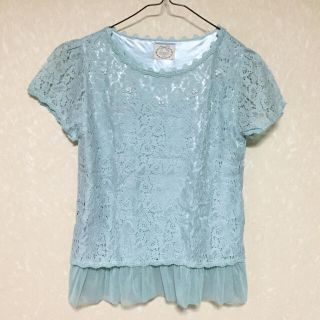 トッコ(tocco)のtocco☆パール付カットソー(カットソー(半袖/袖なし))