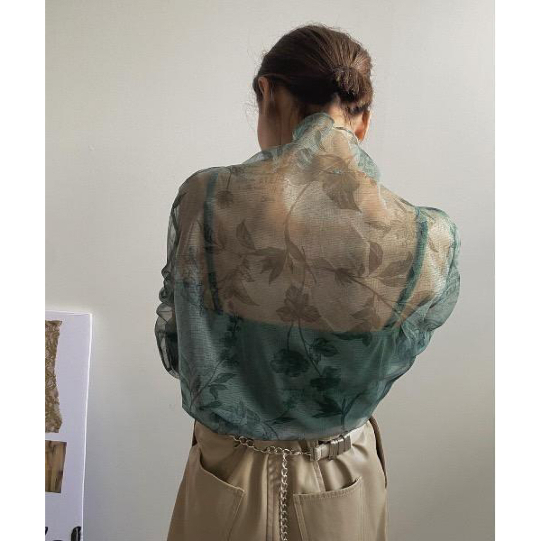 Ameri VINTAGE(アメリヴィンテージ)のshelly様専用AMERI BENNETT SHEER TOP シアートップス レディースのトップス(シャツ/ブラウス(長袖/七分))の商品写真