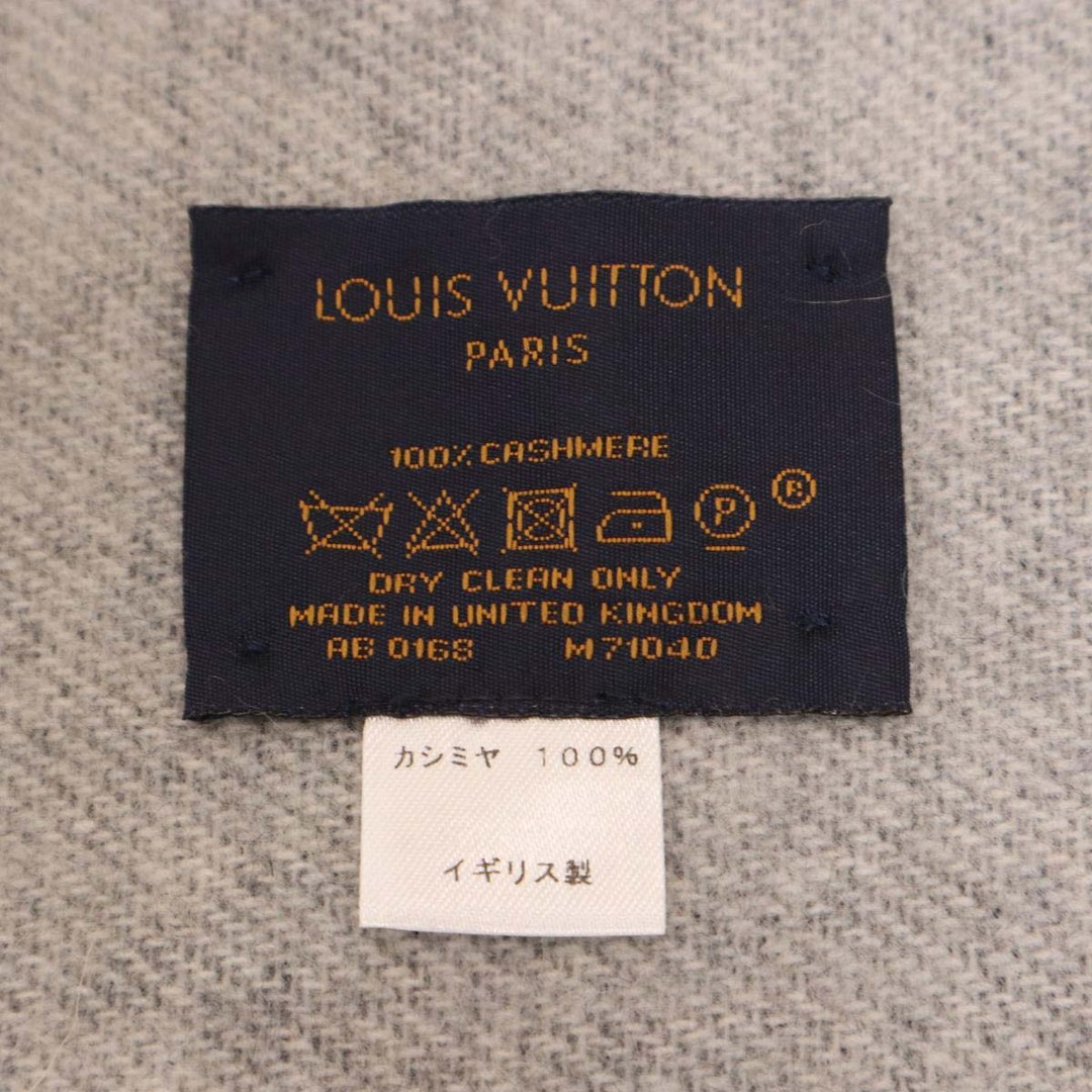 ルイヴィトン エシャルプ レイキャビック カシミヤ マフラー モノグラム M71040 ユニセックス ブラック グレー LOUIS VUITTON  【アパレル・小物】 8