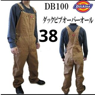 ディッキーズ(Dickies)の新品 38x32 ダックオーバーオール ディッキーズ リンスドブラウン(サロペット/オーバーオール)