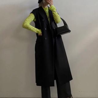 アメリヴィンテージ(Ameri VINTAGE)のAMERI HERRINGBONE LONG JACKET VEST(ベスト/ジレ)