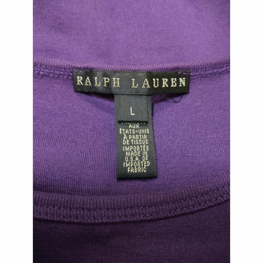 Ralph Lauren(ラルフローレン)の【新品】ラルフローレン　Ｔシャツ　Ｌ　アメリカ製 レディースのトップス(Tシャツ(半袖/袖なし))の商品写真