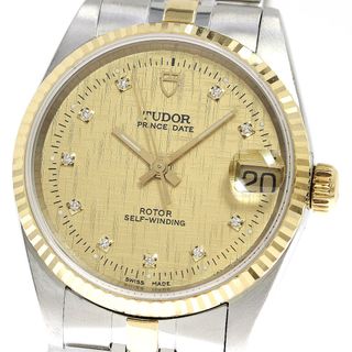 チュードル(Tudor)のチュードル TUDOR 72033 プリンスデイト cal.2824-2 10Pダイヤ 自動巻き ボーイズ 良品 _753492【ev15】(腕時計(アナログ))