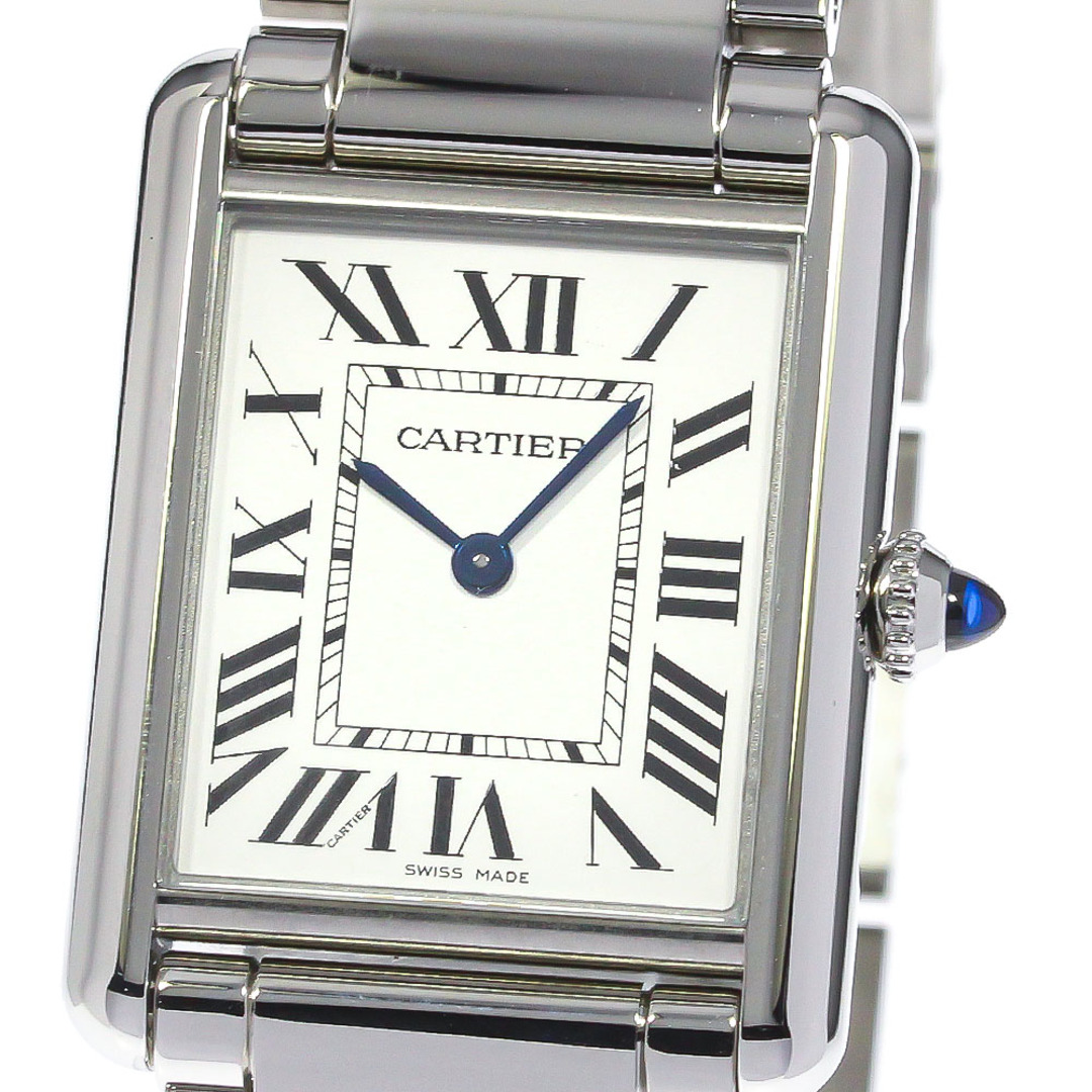 カルティエ CARTIER WSTA0052 タンクマスト LM デイト クォーツ メンズ 美品 保証書付き_772492