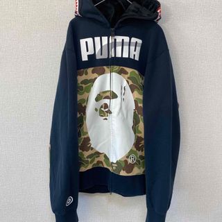 エイプ×PUMA コラボ　ジップアップパーカー　カモフラ　XL