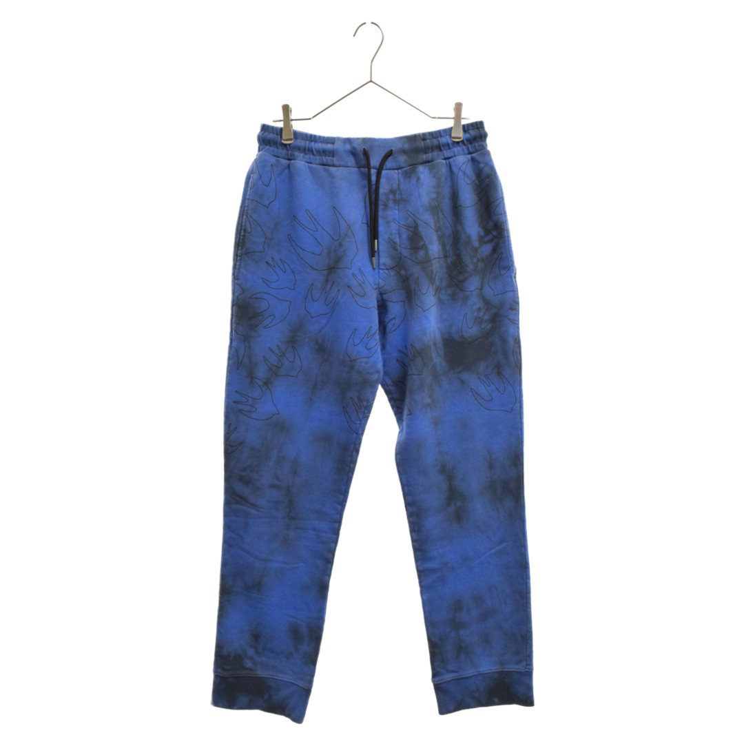 Alexander McQueen アレキサンダーマックイーン SWALLOW TIE DYE ドローコード 総柄 スウェット パンツ 360854-RRB40 ブルー