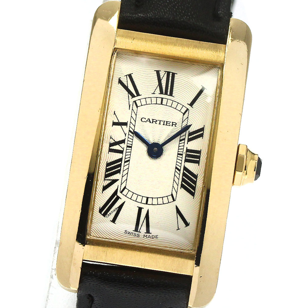 カルティエ CARTIER W2601556 タンクアメリカンSM K18YG クォーツ レディース _769606