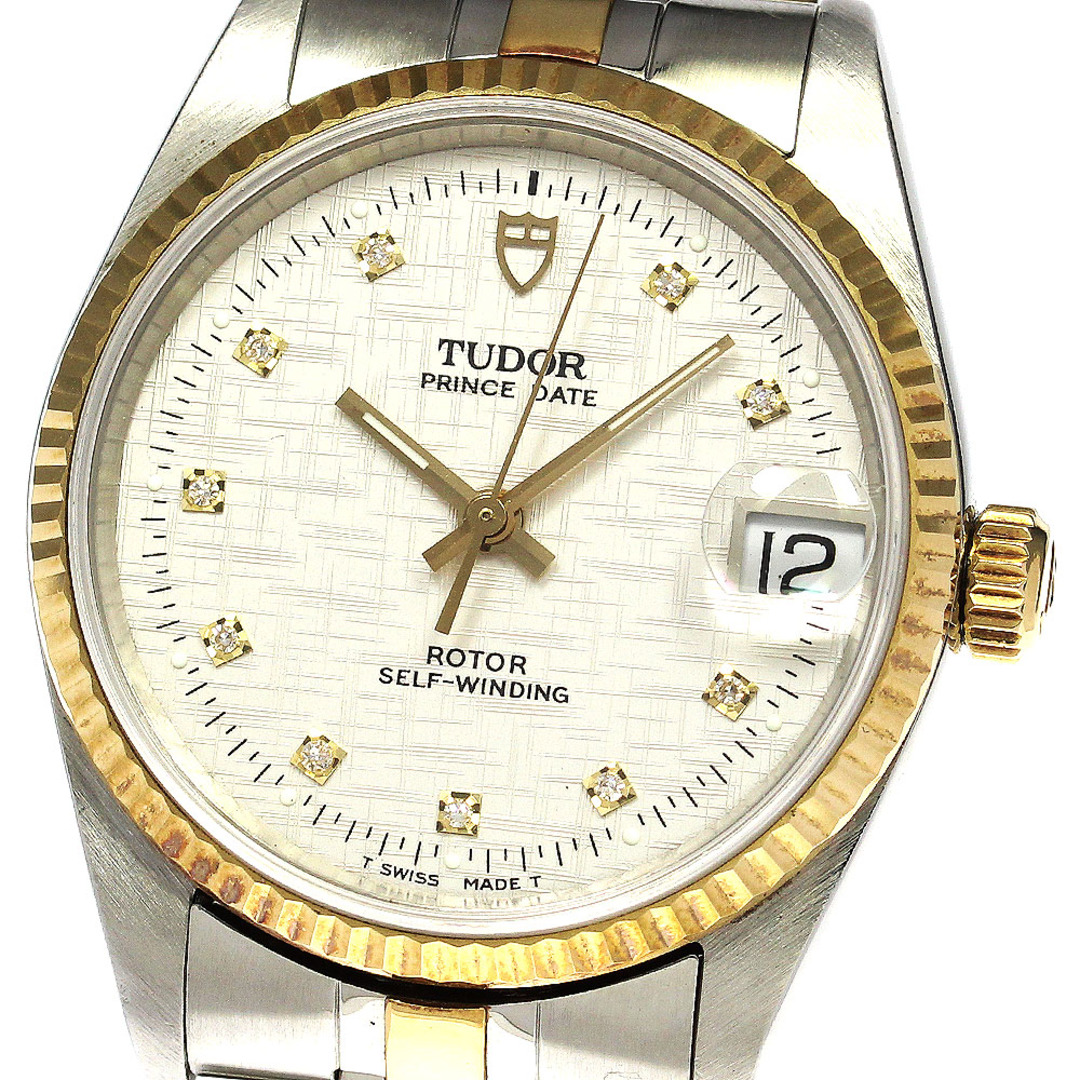 チュードル TUDOR 72033 プリンスデイト cal.2824-2 10Pダイヤ 自動巻き ボーイズ _753529