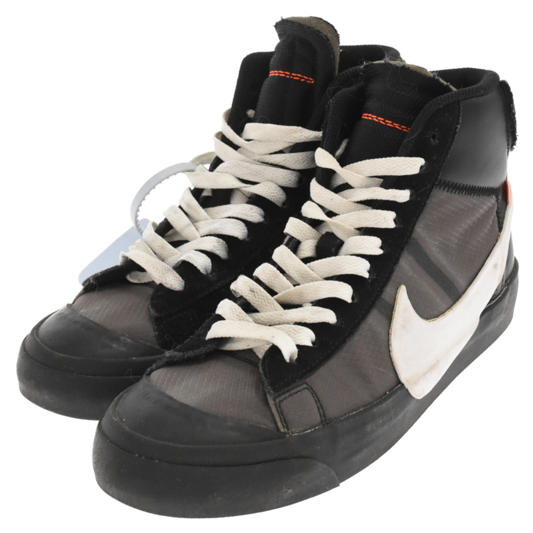 NIKE ナイキ ×OFF-WHITE BLAZER MID GRIM REAPER ブレーザーミッドグリムリーパー ミッドカットスニーカー ブラック AA3832-001 US6/24cm