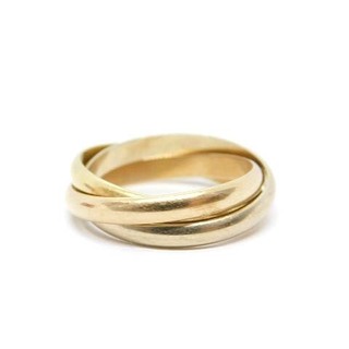 カルティエ(Cartier)のカルティエ トリニティリング 指輪 750 K18 11号 イエローゴールド(リング(指輪))