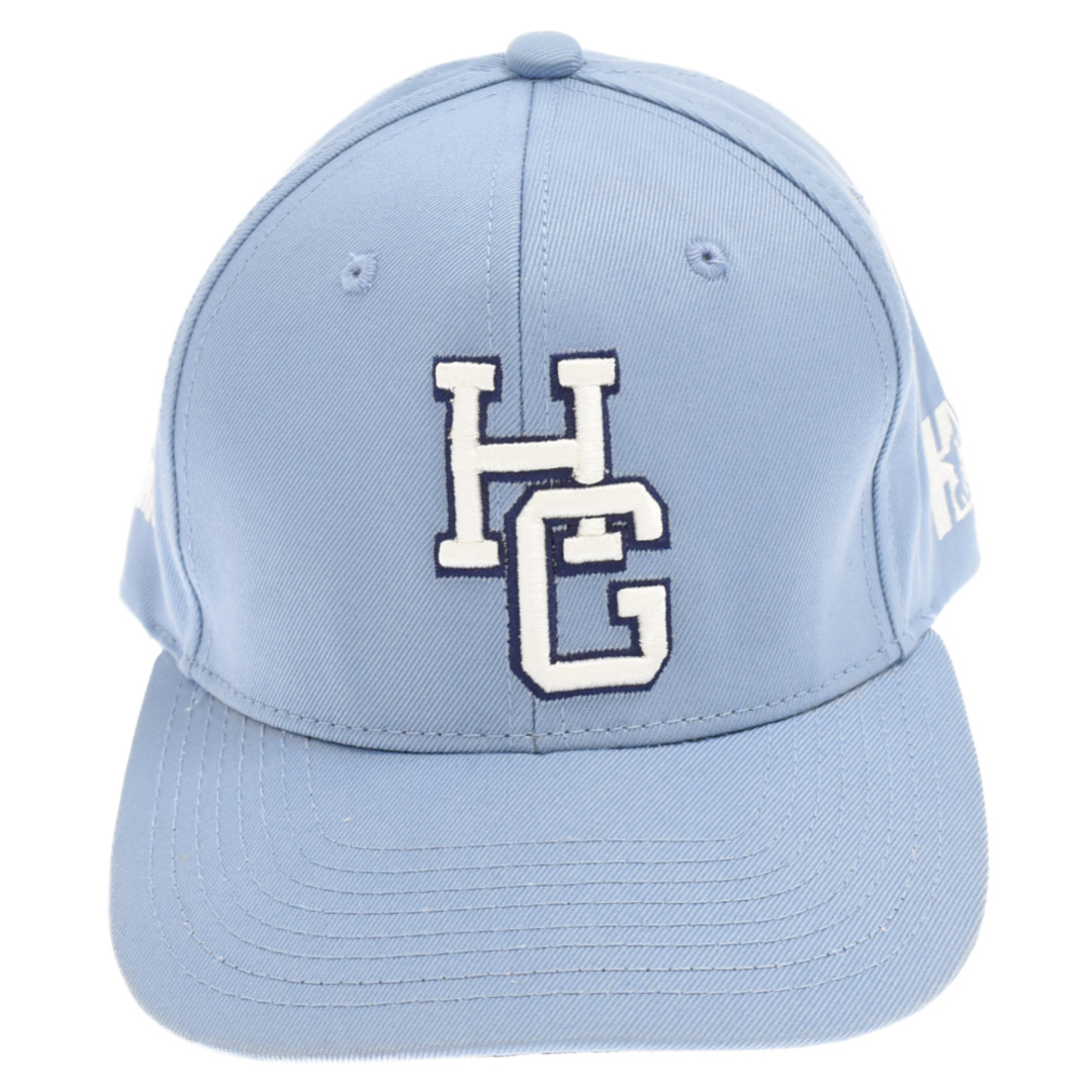 HYSTERIC GLAMOUR ヒステリックグラマー HGロゴ刺繍 ベースボールキャップ 帽子 ライトブルー 02203QH03