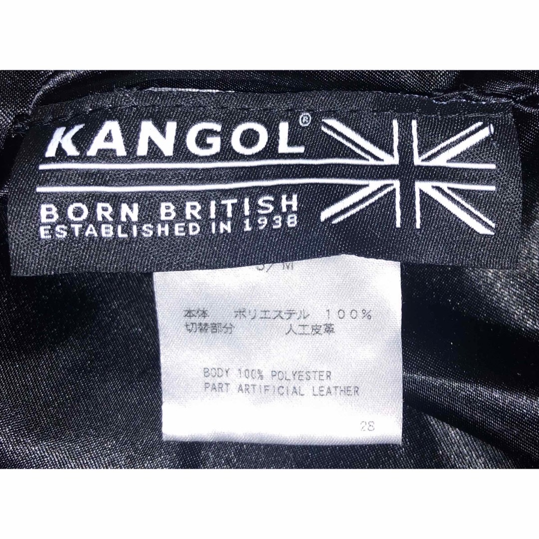 KANGOL(カンゴール)のS/M 美品 KANGOL ファー ベレー帽 ハンチングキャップ ブラック 黒 レディースの帽子(ハンチング/ベレー帽)の商品写真