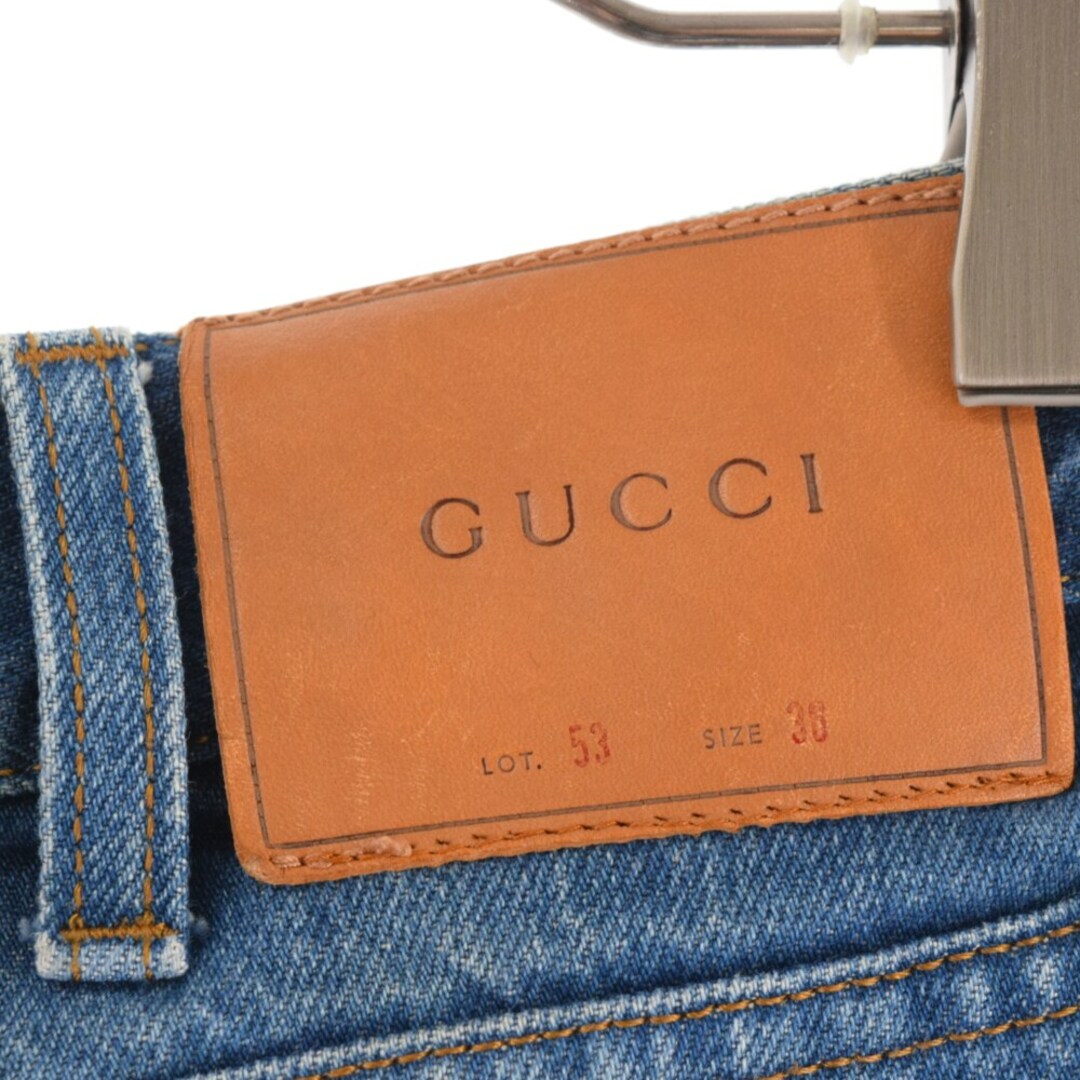 Gucci - GUCCI グッチ 17AW スネークエンブロイダリー デニム パンツ