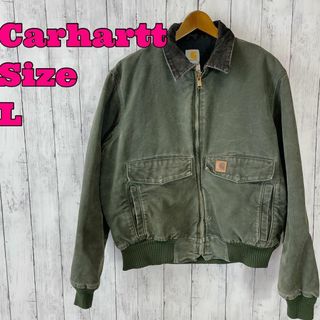 carhartt - カーハート Ｊ165キャンバスジャケット 緑グリーン