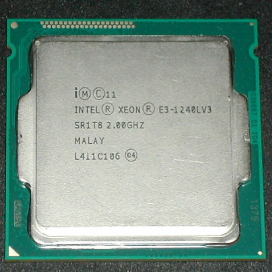 4コア8スレッド　TDP25W　XEON E3 1240L V3