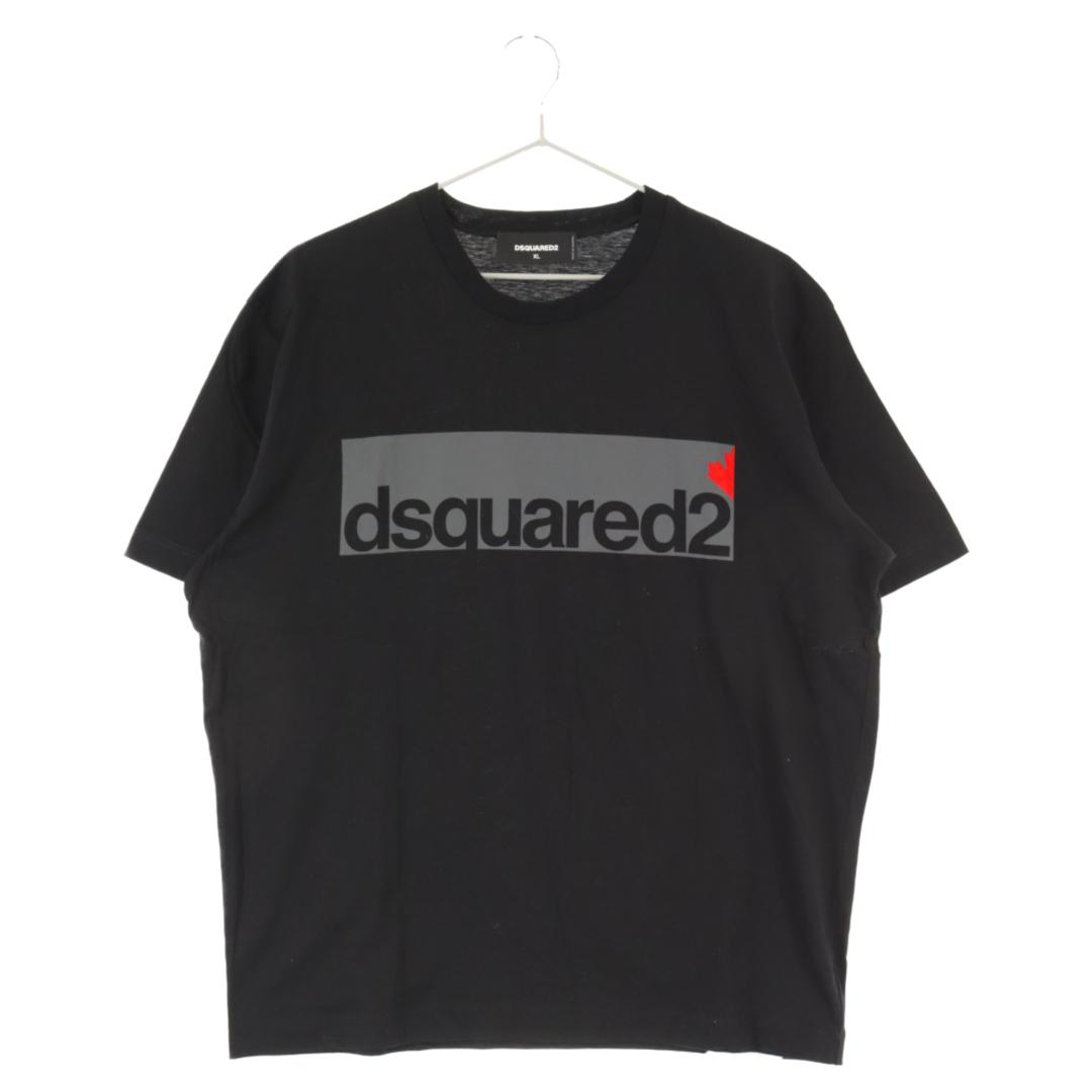 DSQUARED2 ディースクエアード MEGALEAF COOL S/S Tee メガリーフクールショートスリーブTシャツ ブラック S74GD0852