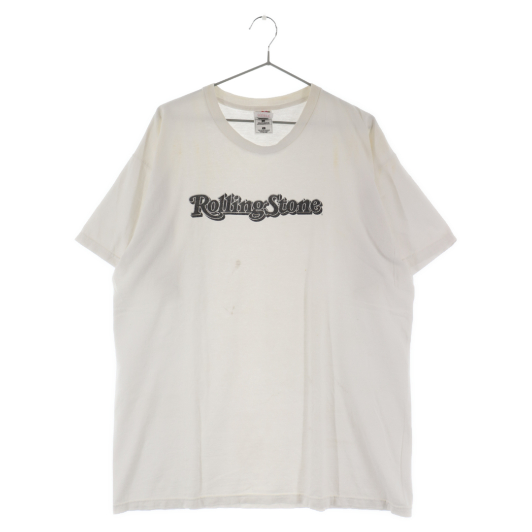 VINTAGE ヴィンテージ Rolling Stone T-Shirt ローリングストーンズ文字プリント半袖Tシャツ ホワイト