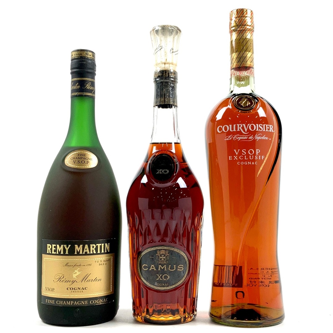 3本 REMY MARTIN CAMUS COURVOISIER コニャックの通販 by バイセル ...