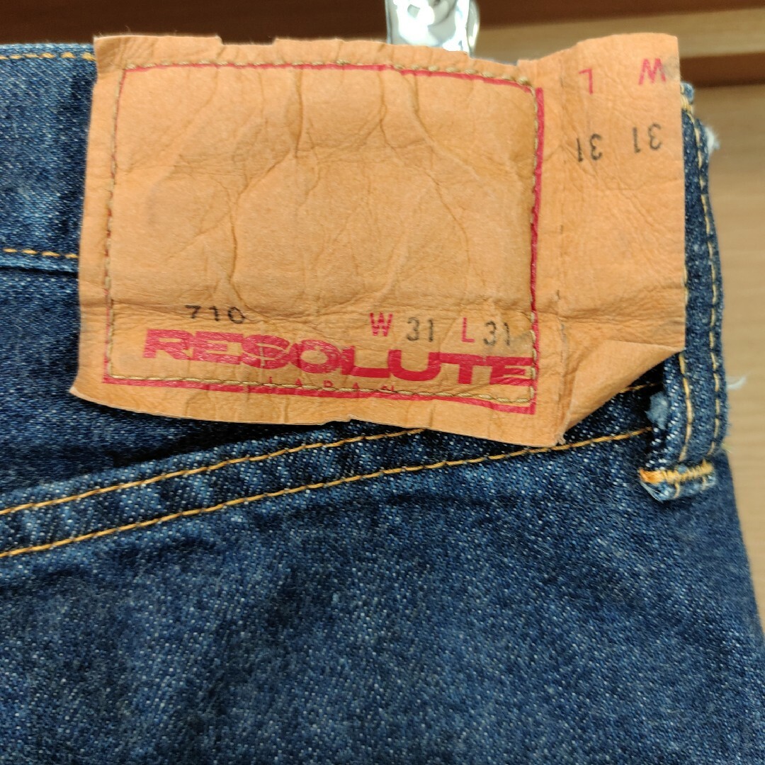 RESOLUTE(リゾルト)のリゾルト710　RESOLUTE  710 デニム　中古 W31L31 メンズのパンツ(デニム/ジーンズ)の商品写真